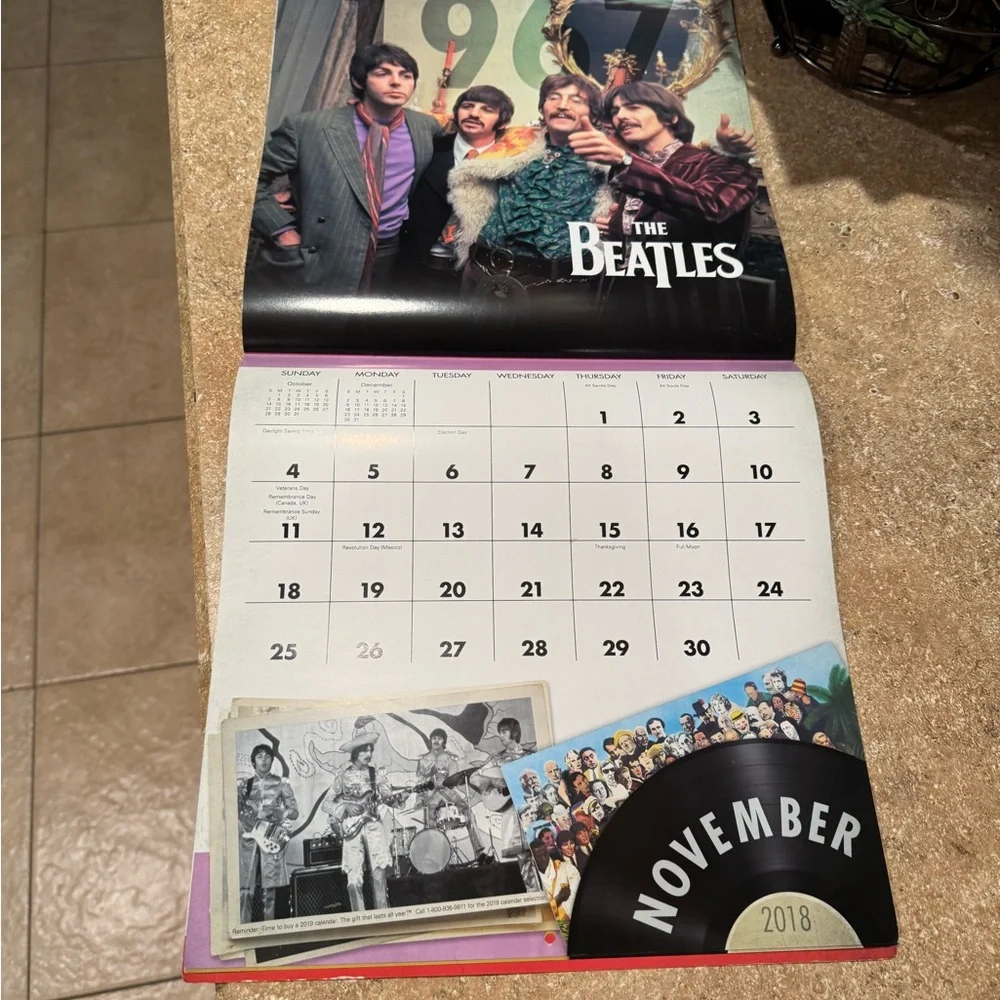 The Beatles 16-Month 2018 Calendar